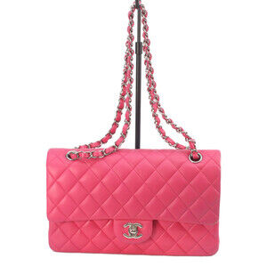 CHANEL Matelassé 25 Shoulder Bag, No. 19, A01112, Neo Pink Lambskin Leather, ...